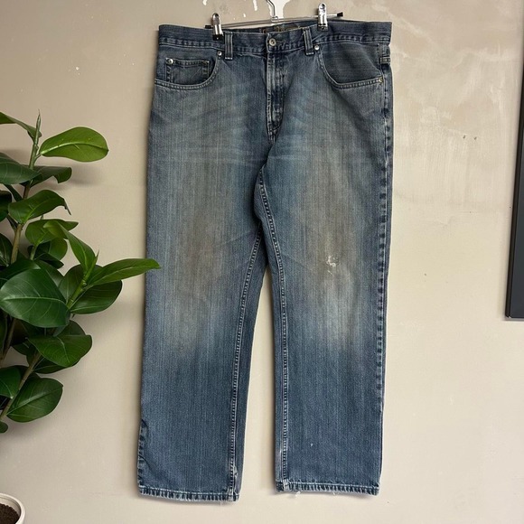 Axist Other - Axist Mud Wash Faded Baggy Jeans Y2K Vintage Blue Mens 38x32